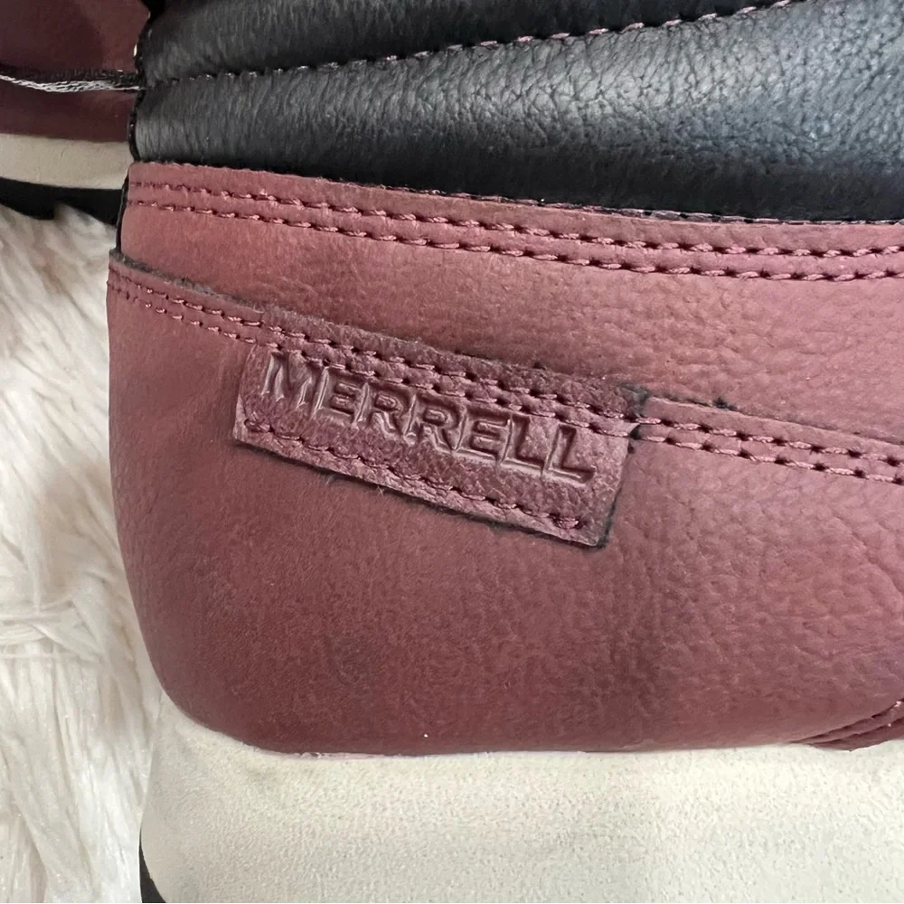 Merrell Women alpine hike hiker‎ burgundy boots size 8